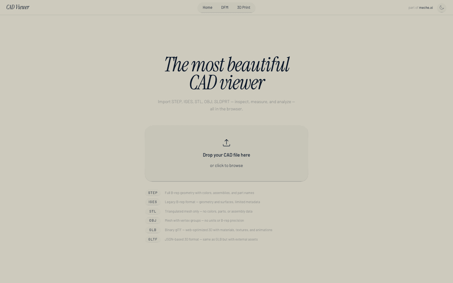 CAD Viewer screenshot